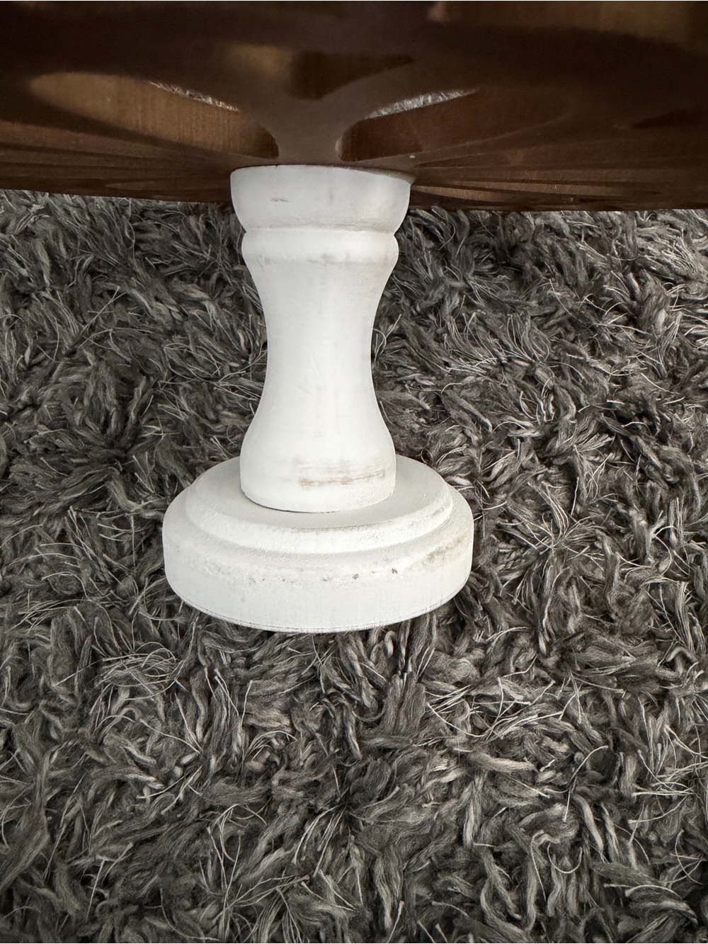 Wood Floral Design Cake Stand - Picture 3 of 6